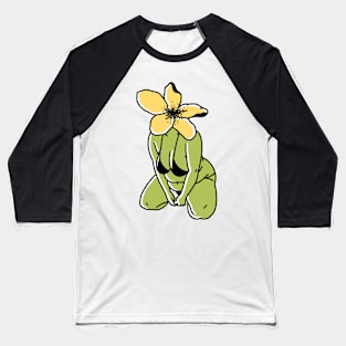 Flower Lady Baseball T-Shirt